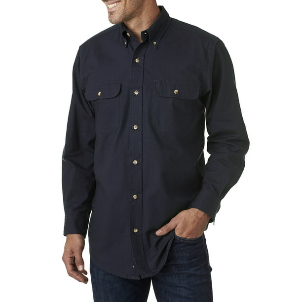 Backpacker Mens Solid Flannel Shirt